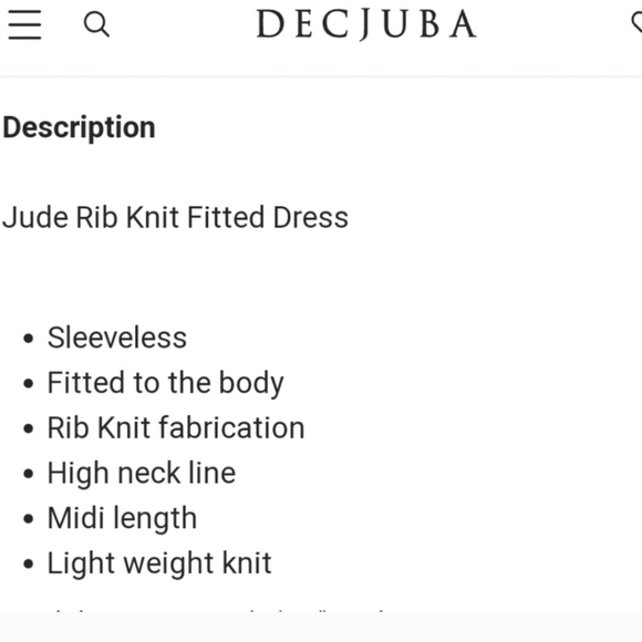 DECJUBA Jude Rib Knit Fitted Dress - Picture 6 of 6